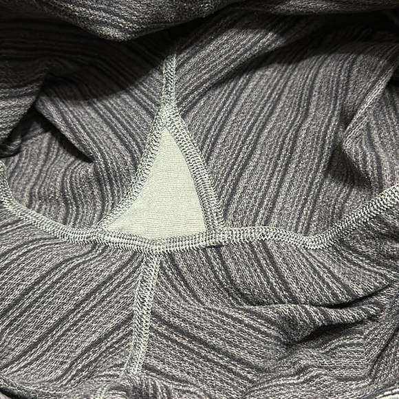 Lululemon Wonder Under High Rise Striped Leggings Gray Size 12 - Picture 6 of 13